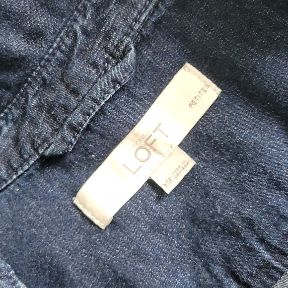 Ann Taylor Loft (petite) mini denim dress - Picture 3 of 3